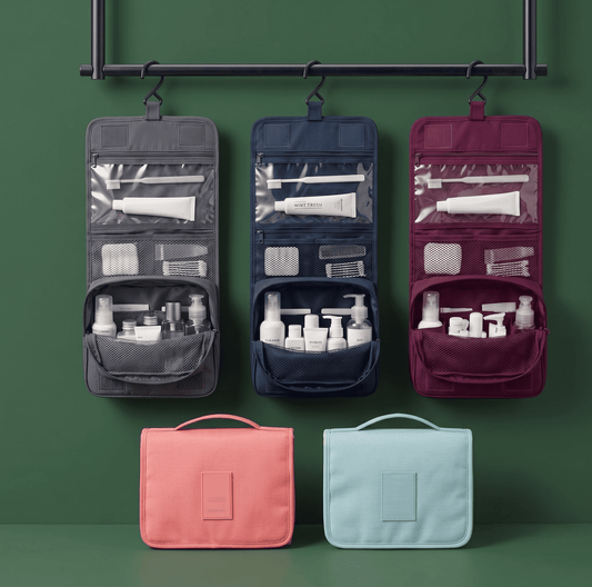 La Trousse de Toilette Suspendue | Imperméable & Multi-Compartiments