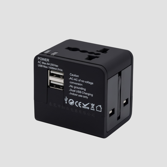 L'Adaptateur Universel de Voyage | Compatible 150+ Pays