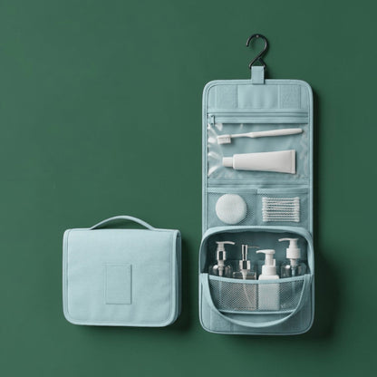 La Trousse de Toilette Suspendue | Imperméable & Multi-Compartiments
