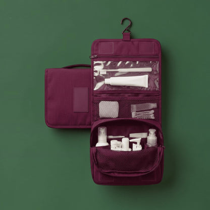 La Trousse de Toilette Suspendue | Imperméable & Multi-Compartiments
