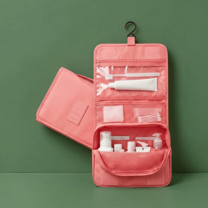 La Trousse de Toilette Suspendue | Imperméable & Multi-Compartiments